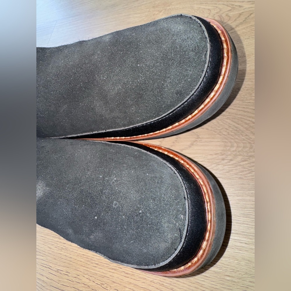Coach Isa Jacquard Logo Fur Lined Suede Women’s Black Boots- Size 7.5 - Picture 9 of 14